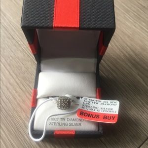 1/10 CTTW Diamond Sterling Silver Ring